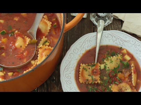 How to Make Quick Ravioli & Vegetable Soup