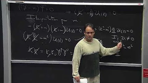 Quantum Field Theory I Lecture 12: Quantization of the Dirac field