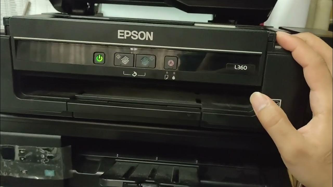 Epson L360 printer head cleaning and Nozzle check YouTube