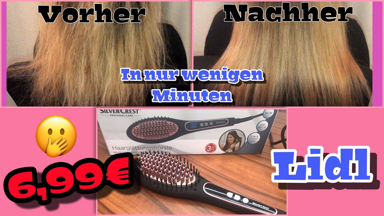 6,99€ | LIDL Haarglättungsbürste | Online | Silvercrest | Top oder Flop? |  Shopping | DIY | HD - YouTube