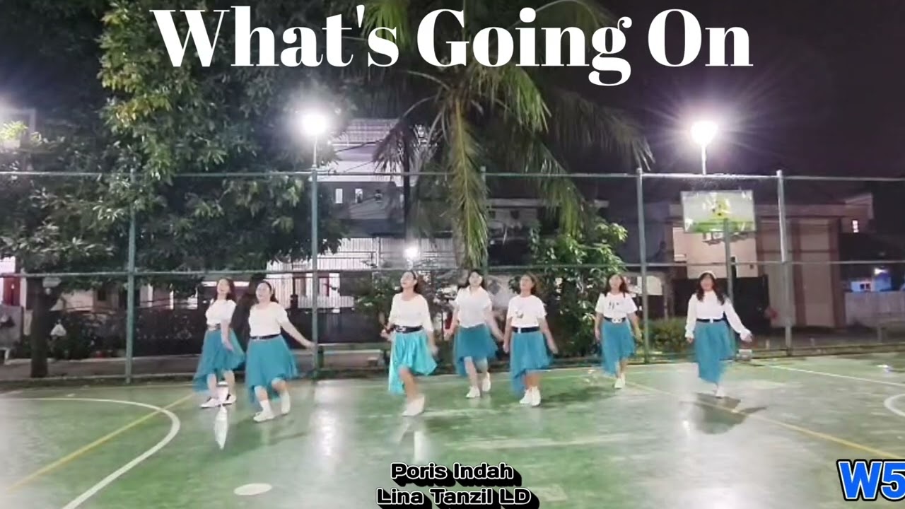 What's Going On Line Dance (Demo: Lina Tanzil & Friends Poris Indah) - 230226