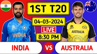 India Vs Australia 1st T20 Live Score - Part 3