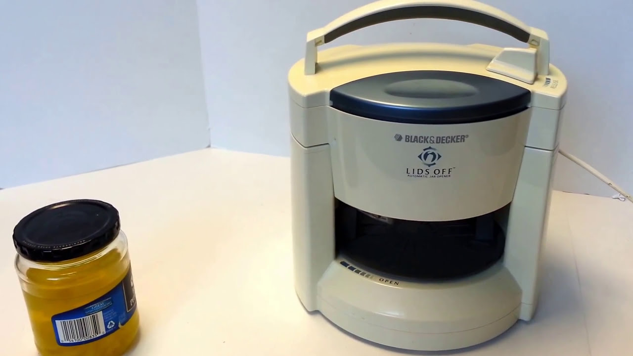Black & Decker Lids Off JW200 Automatic Jar Opener White Tested