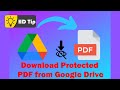 How to Download View-Only PDF Files from Google Drive (Latest Method)