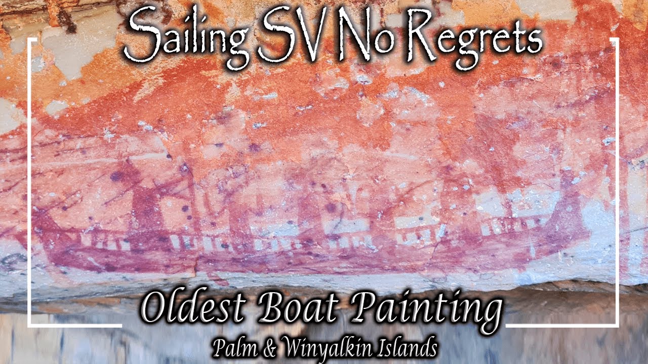 E64 - Caves & Ancient Aboriginal Rock Art, Palm & Winyalkan Islands (oldest recorded boat painting)