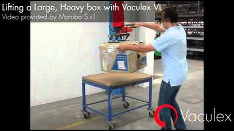 Lifting a Large Heavy Box with Vaculex VL