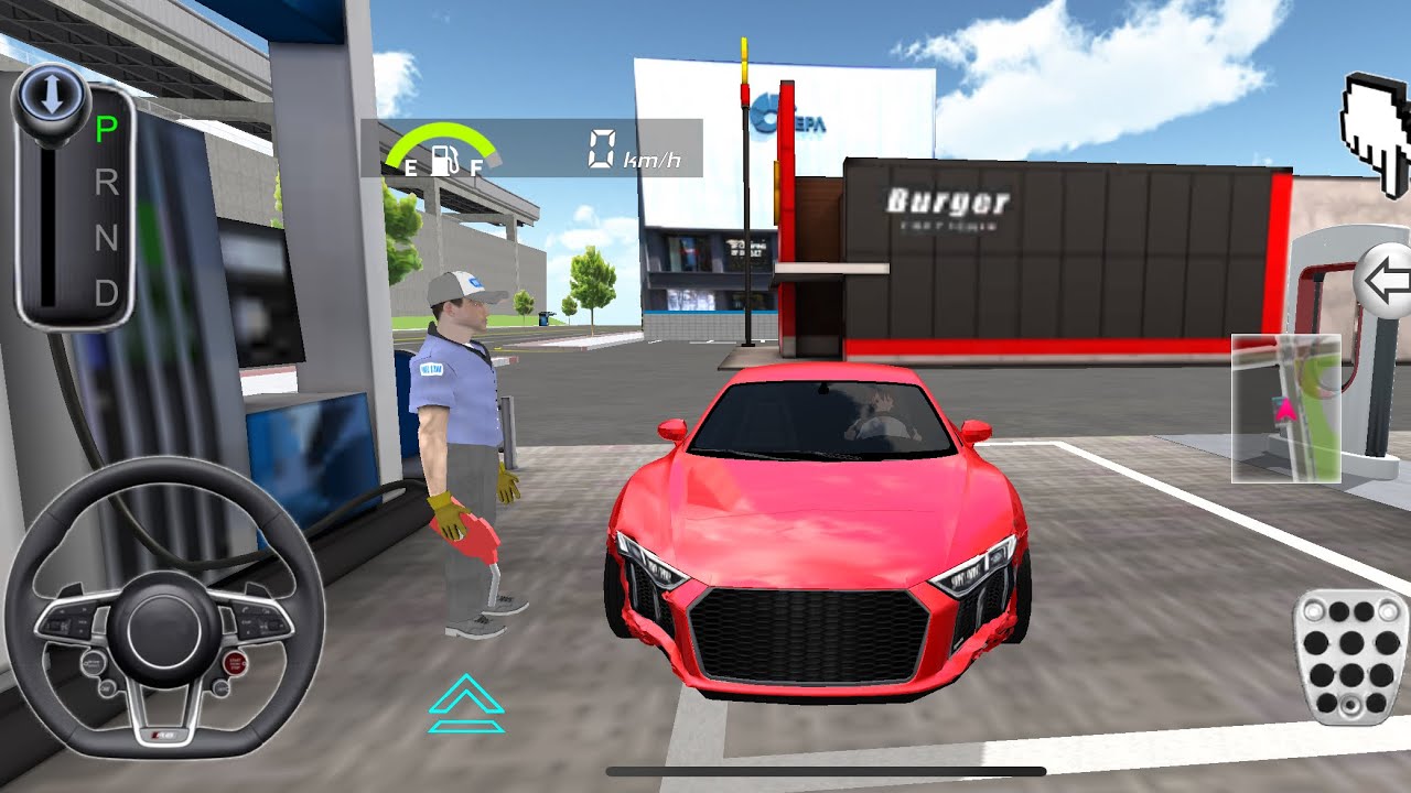 NEW RED AUDI R8 3D Driving Class or Extreme Car Driving Simulator - YouTube