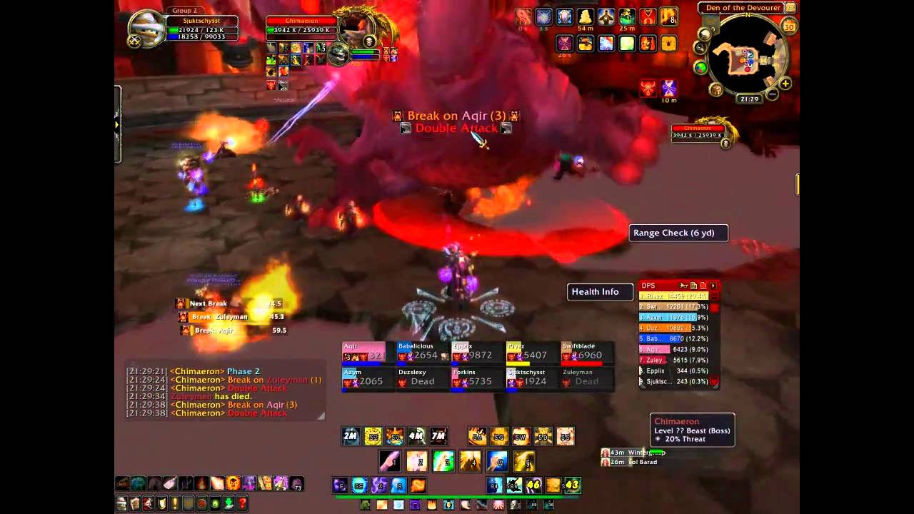 Chimerion Chimaeron VERY UNLUCKY wipe - YouTube