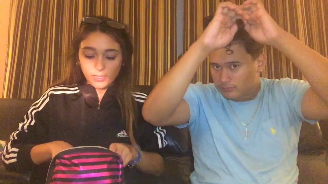 Doing my boyfriends hair and makeup