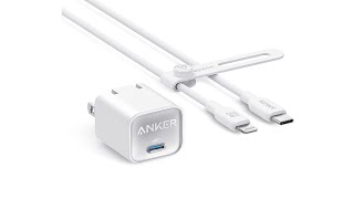 Anker Nano 20W USB-C Charger 6ft USB-C Charging Cable (MFi