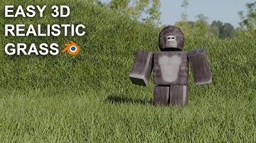EASY Realistic 3D Grass (Blender)