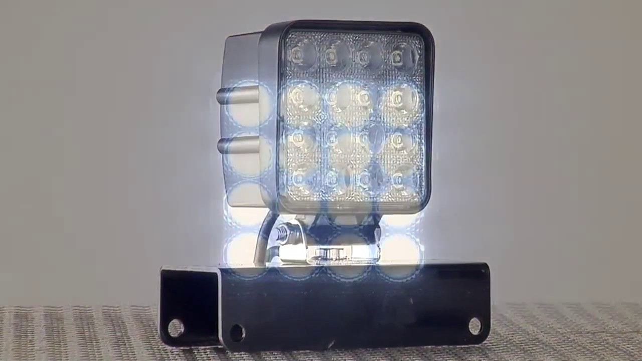 Ultra-Tow 9-32 Volt LED Flood Light - Clear, Square, 4.3in., 2880 Lumens