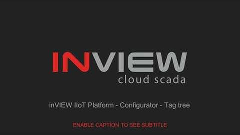 inVIEW IIoT Platform - Configurator - Tag tree