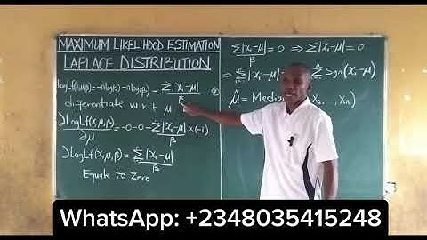 Laplace Distribution location parameter and scaled