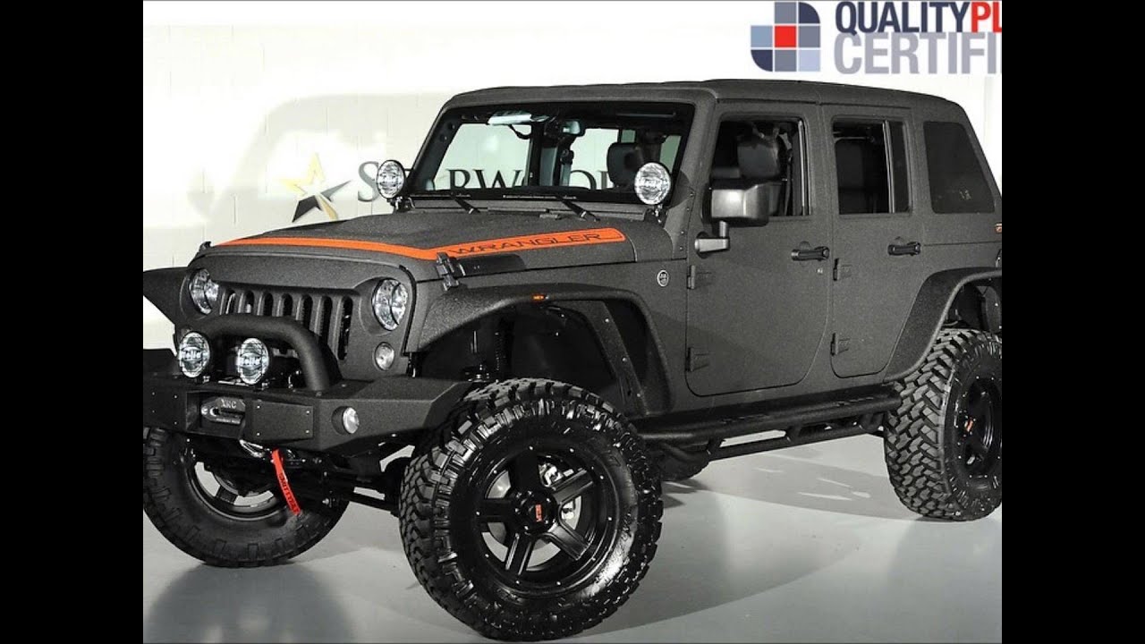 Lifted 2014 Jeep Wrangler Unlimited Kevlar Coated Custom Leather YouTube