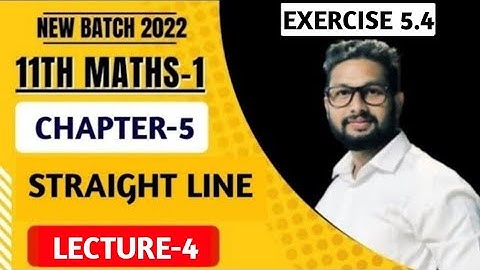 11th Maths 1 | Chapter 5 | Straight Line | Exercise 5.4 | Lecture 4 | JR Tutorials |