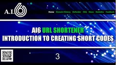 AI6 URL Shortener introduction to short codes