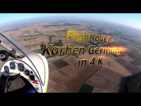 Skycruiser Trike Flight over Karben Germany in 4K Ultra HD