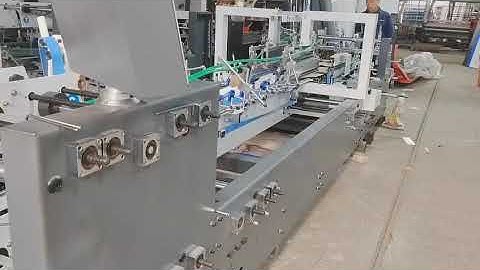 1100 High speed folder gluer testing for overseas customer at factory workshop
