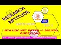 RESEARCH APTIUDE MCQ PART 2 FOR NTA UGC NET N