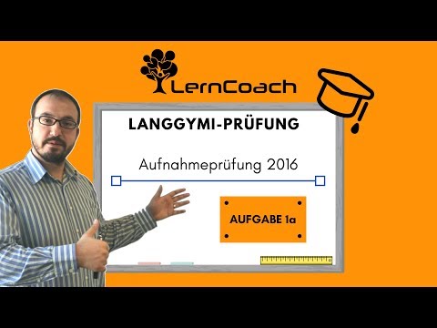 Zentrale Aufnahmeprüfung 2016 Langgymnasium Aufgabe 1a