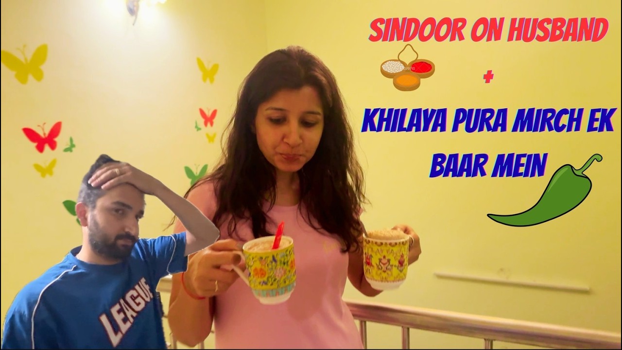 Sab chauk gaye 😳 Sindoor husband ko lagaya