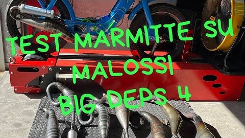 Test Marmitte Dedicate su Motore Malossi Big Deps 4 Piaggio Ciao