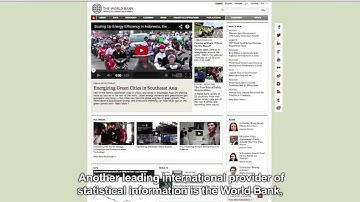 How to find statistical data