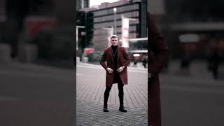 3 poses in long coat #shorts #ytshorts #how #photography #pose #trending #tips #viral #fashion