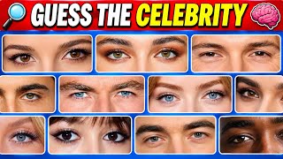 Guess the Hollywood Actor by Their Eyes 👀🔥 | 60 Celebrities Quiz #Hollywood #Quiz #viral 