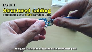 Layer 1 - Structured Cabling Part 1 - Punchdown CAT5E/CAT6 Keystone Jack