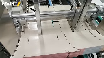 Greaseproof 6 corner box with plasma treatment in folder gluer model WO-1050PC-R