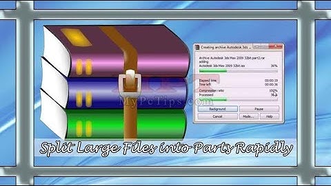 Split Files into parts in Winrar 100% Working