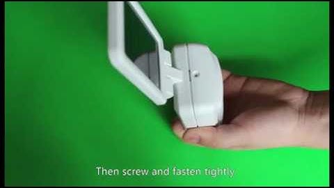 Install wireless PIR solar-powered motion sensor