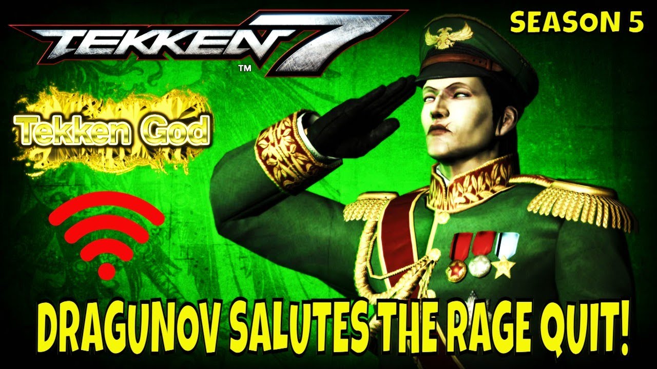 DRAGUNOV SALUTES THE RAGE QUIT! (Tekken 7)- Eddy Gordo Online