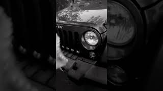 My normal shark puppet Meets the jeep