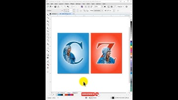 How to Create Text Masking Effect in CorelDRAW | #powerclip #skgraphicanimation #youtubeshorts