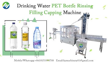 HY- CGF 8-8-3 Drinking Water PET Bottle Rinsing Filling Capping Machine