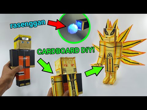 Naruto Becomes Kurama - with rasenggan and shoot shuriken | Cardboard Diy | Naruto Shippuden