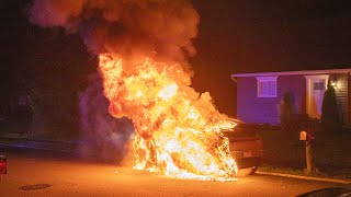 PRE ARRIVAL FULLY INVOLVED CAR FIRE TOMS RIVER 5/25/24