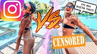 Copying MY GIRLFRIENDS Instagram Pictures! *FUNNY*