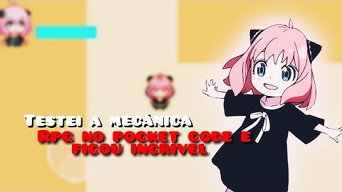 testando o novo sistema de colisão( só q em rpg) no pocketcode 🙀