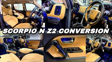 SCORPIO N Z2 CONVERSION ✅ LUXURY SCORPION MODIFIED ✅ Z2 TO Z8L CONVERTED ✅ SCORPIO N MODIFIED 2025 