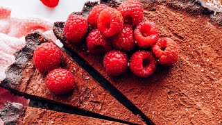 Vegan Raspberry Chocolate Ganache Tart | Minimalist Baker Recipes