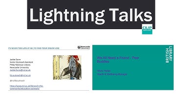 2 Lightning Talks presented at Beyond the Horizon 2023 (CILIP NE)