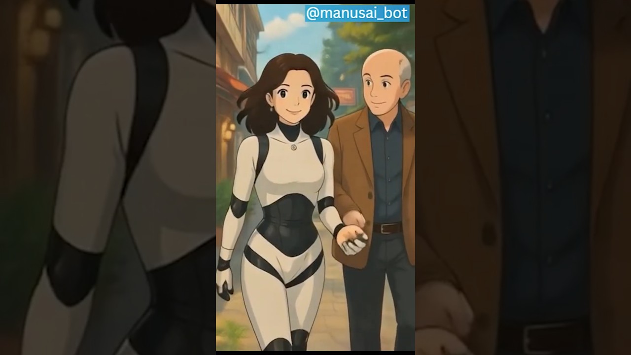 Heartwarming Ghibli-Inspired AI: Robot Assists Senior 🤖👴 