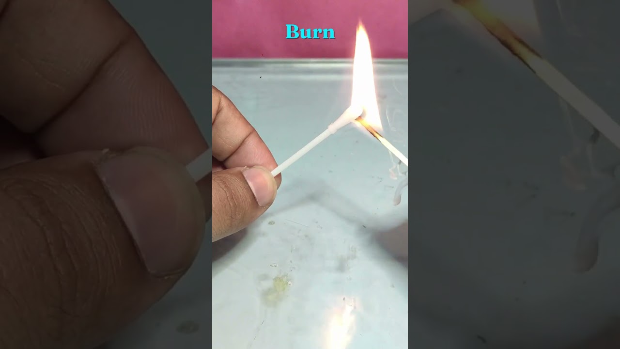 Cotton Buds Turn Into Torch 