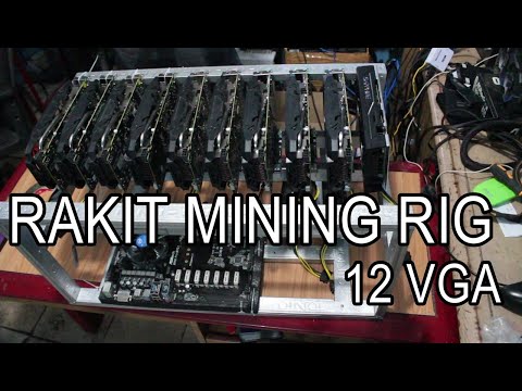 MENDING RAKIT 12 VGA MINING RIG RADEON RX 580 ? ?