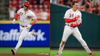 Kyle Farmer hits a game-tying homer and Tyler Stephenson walks the Reds off against the Padres