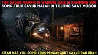 SOPIR TRUK PENGANGKUT SAYUR DI TOLONG PEMILIK WARUNG SAAT MOGOK, PAGINYA TERNYATA POHON BESAR